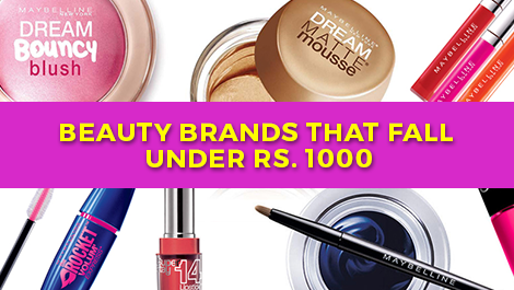 Beauty Brands That Fall Under Rs. 1000