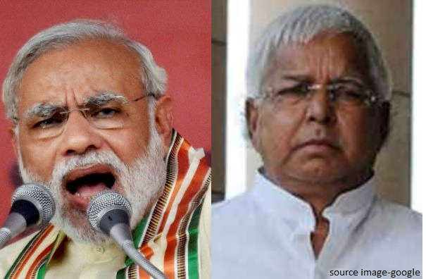 प्रधानमंत्री मोदी का लालू प्रसाद यादव पर जुबानी हमला