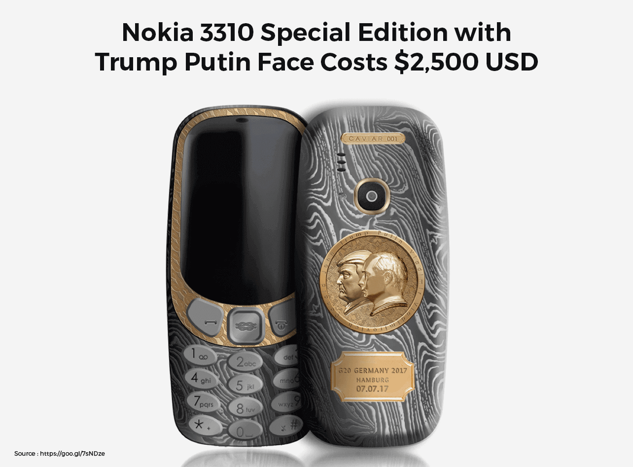 Nokia 3310 Special Edition Is Available For $2,500 USD